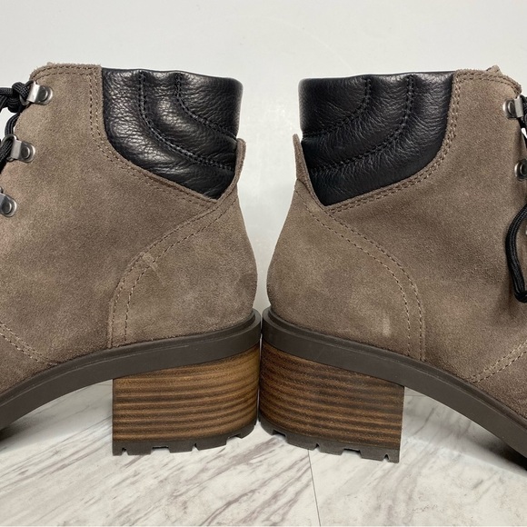 New! Lucky Brand Dareek Lace Up Combat Bootie 9 1/2 M - Picture 8 of 14